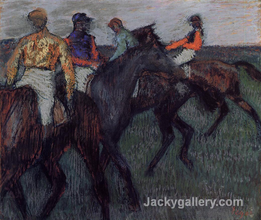 Racehorses by Edgar Degas paintings reproduction